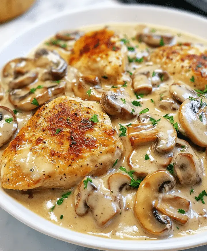 Creamy Mushroom Chicken Recipe Avarecipes