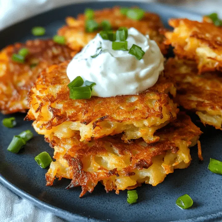Easy Potato Latkes Recipe Avarecipes Com Easy Potato Latkes Recipes 720x720