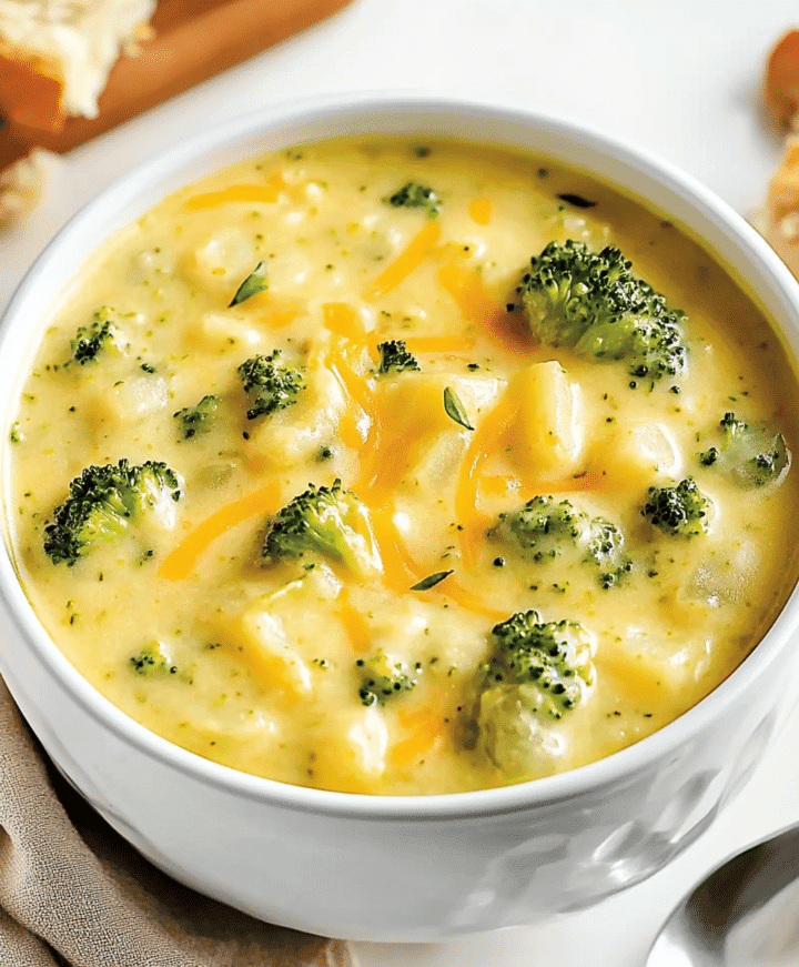 Broccoli Potato Cheese Soup Recipe - avarecipes.com