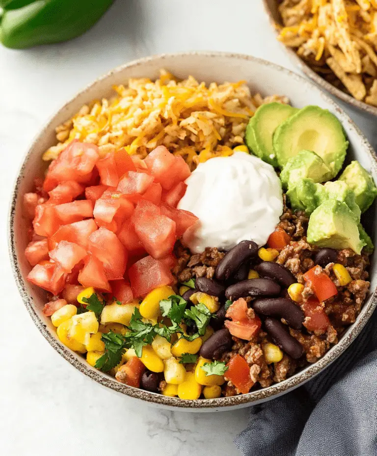 Easy Beef Burrito Bowl Recipe