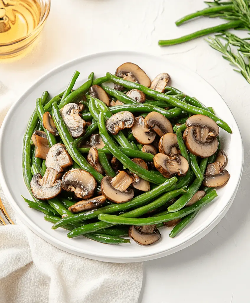 Green Beans With Mushrooms Recipe