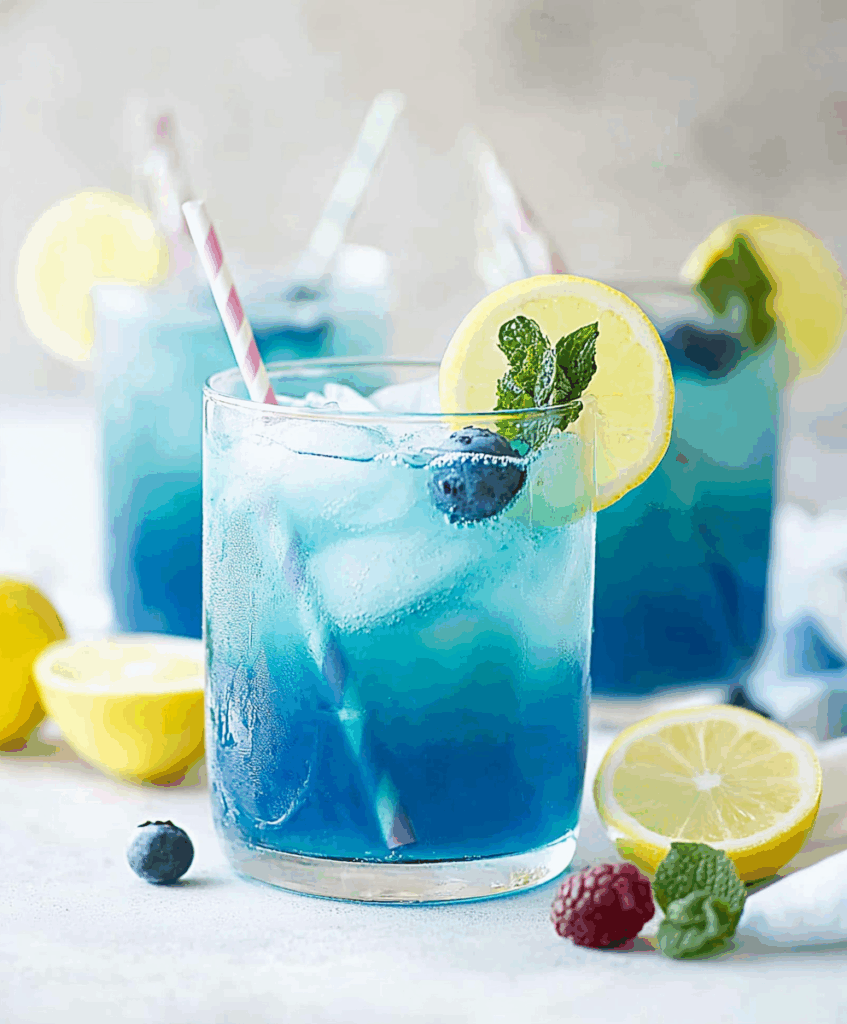 The beauty of Blue Raspberry Lemonade is that it looks fancy, but ...