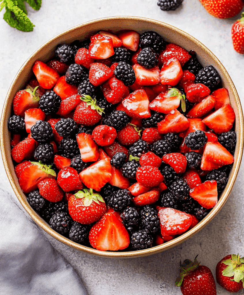 Summer Mixed Berry Fruit Salad Recipe Avarecipes